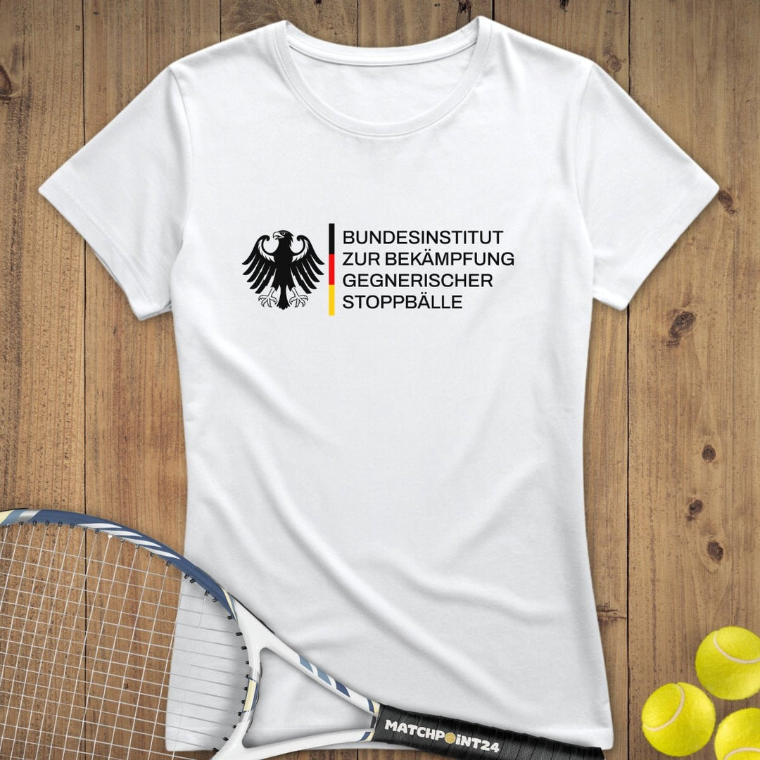 Bundesinstitut gegen Stoppbälle | Premium Damen T-Shirt - Matchpoint24 - Kleidung für Tennisfans