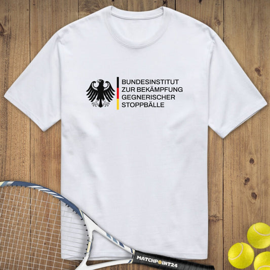 Bundesinstitut gegen Stoppbälle | Premium Herren T-Shirt - Matchpoint24 - Kleidung für Tennisfans