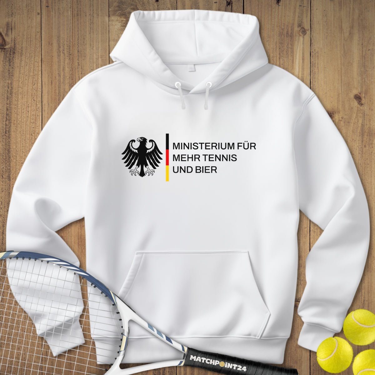 Bundesinstitut Tennis und Bier | Hoodie (Unisex) - Matchpoint24 - Kleidung für Tennisfans