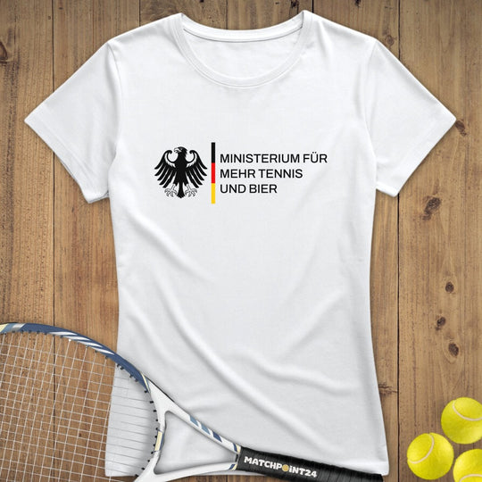 Bundesinstitut Tennis und Bier | Premium Damen T-Shirt - Matchpoint24 - Kleidung für Tennisfans