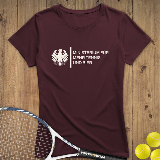 Bundesinstitut Tennis und Bier | Premium Damen T-Shirt - Matchpoint24 - Kleidung für Tennisfans