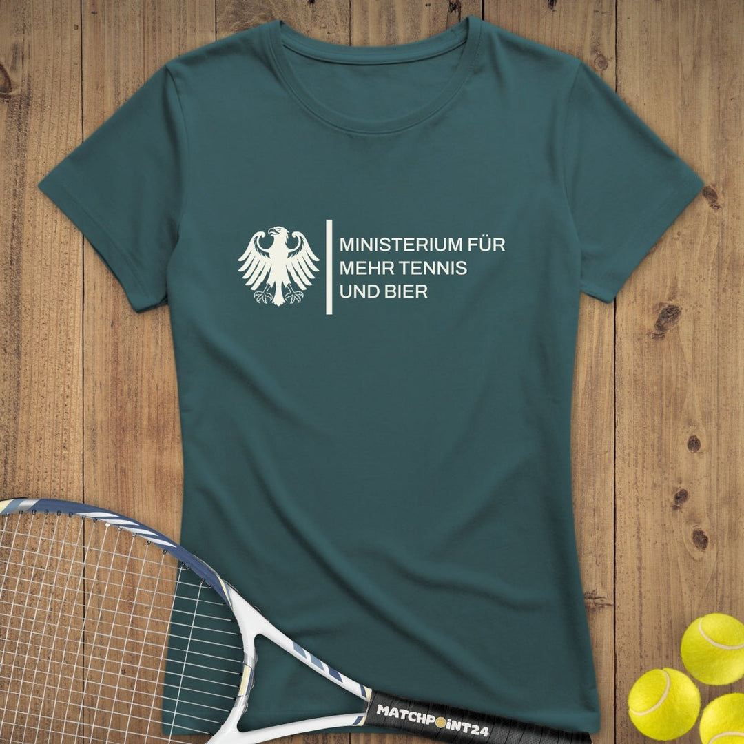 Bundesinstitut Tennis und Bier | Premium Damen T-Shirt - Matchpoint24 - Kleidung für Tennisfans