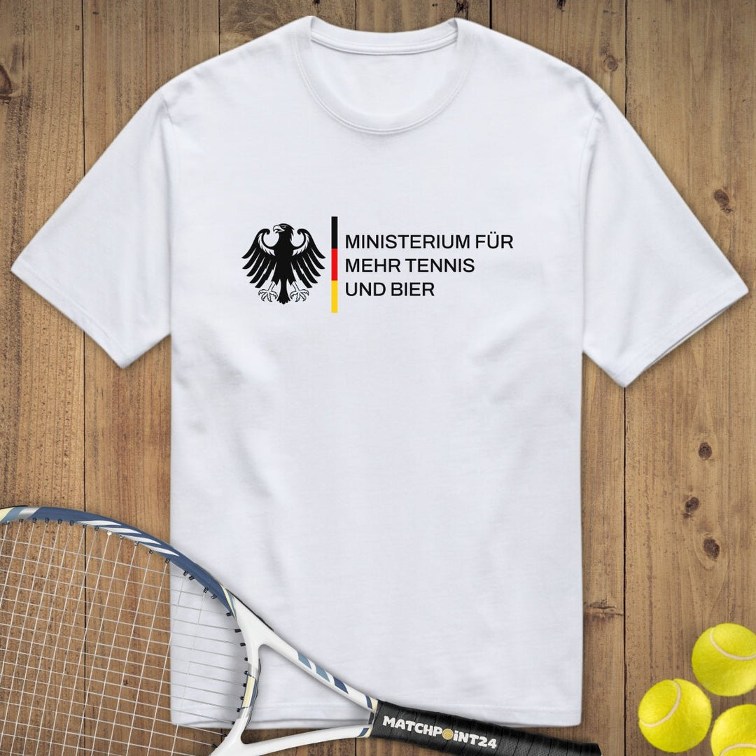 Bundesinstitut Tennis und Bier | Premium Herren T-Shirt - Matchpoint24 - Kleidung für Tennisfans