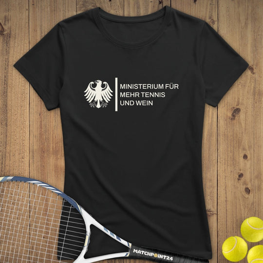 Bundesinstitut Tennis und Wein | Premium Damen T-Shirt - Matchpoint24 - Kleidung für Tennisfans