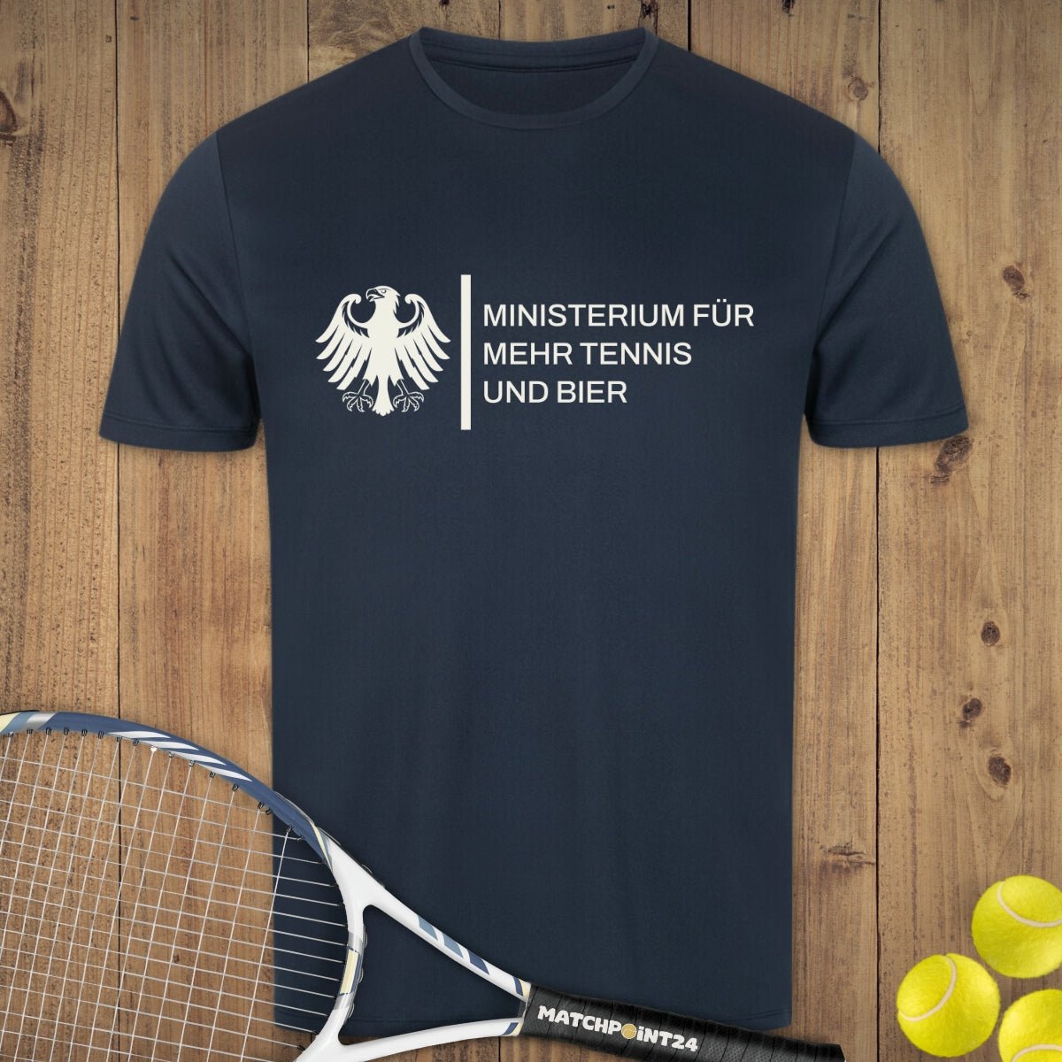 Bundesinstitut Tenns und Bier | Herren Sport T-Shirt - Matchpoint24 - Kleidung für Tennisfans