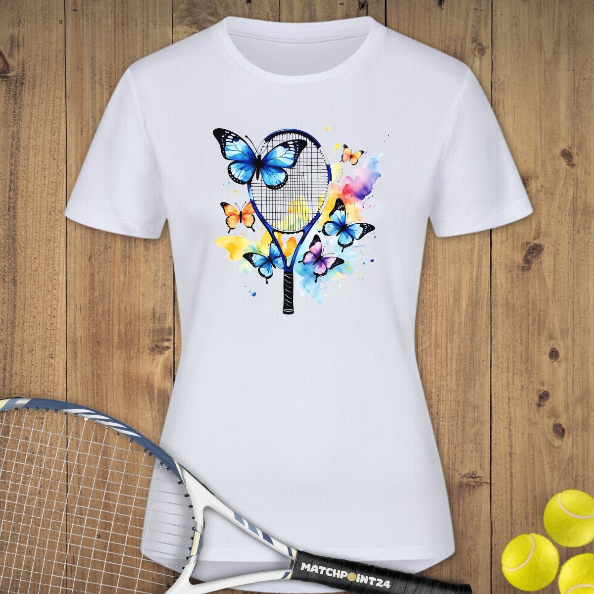 Butterfly Serve | Damen Sport T-Shirt - Matchpoint24 - Kleidung für Tennisfans