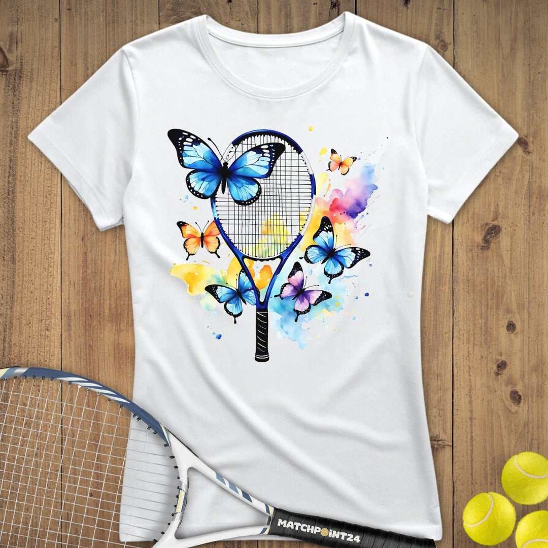 Butterfly Serve | Premium Damen T-Shirt - Matchpoint24 - Kleidung für Tennisfans