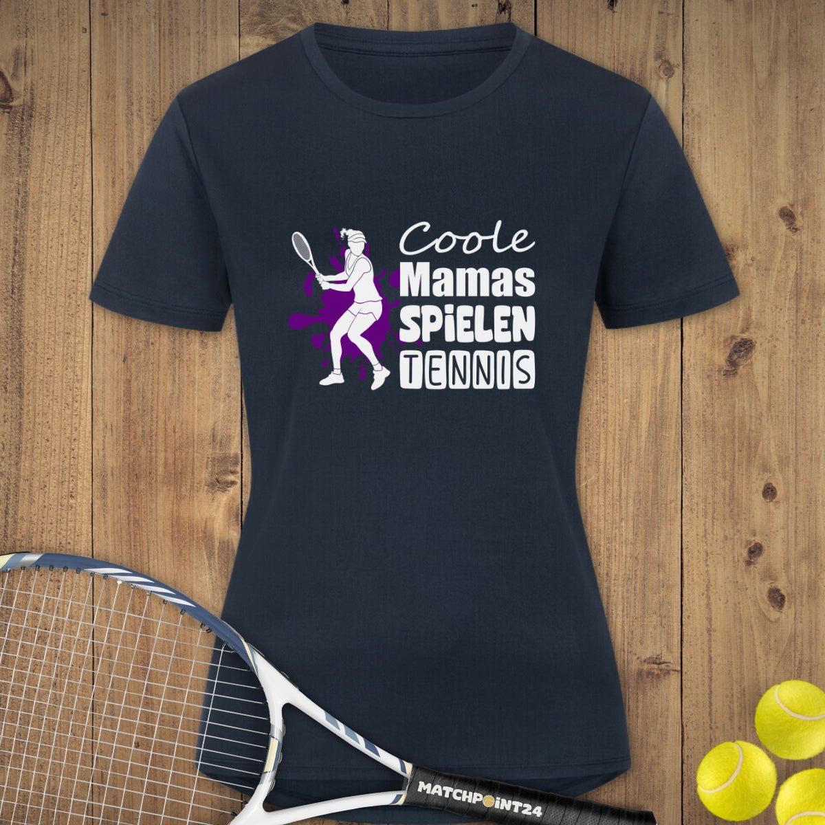 Coole Mamas | Damen Sport T-Shirt - Matchpoint24 - Kleidung für Tennisfans