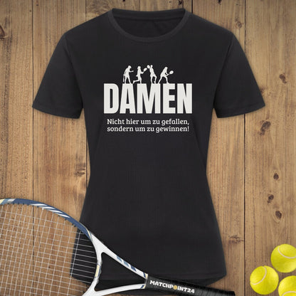 Damen nicht um zu gefallen | Damen Sport T-Shirt - Matchpoint24 - Kleidung für Tennisfans
