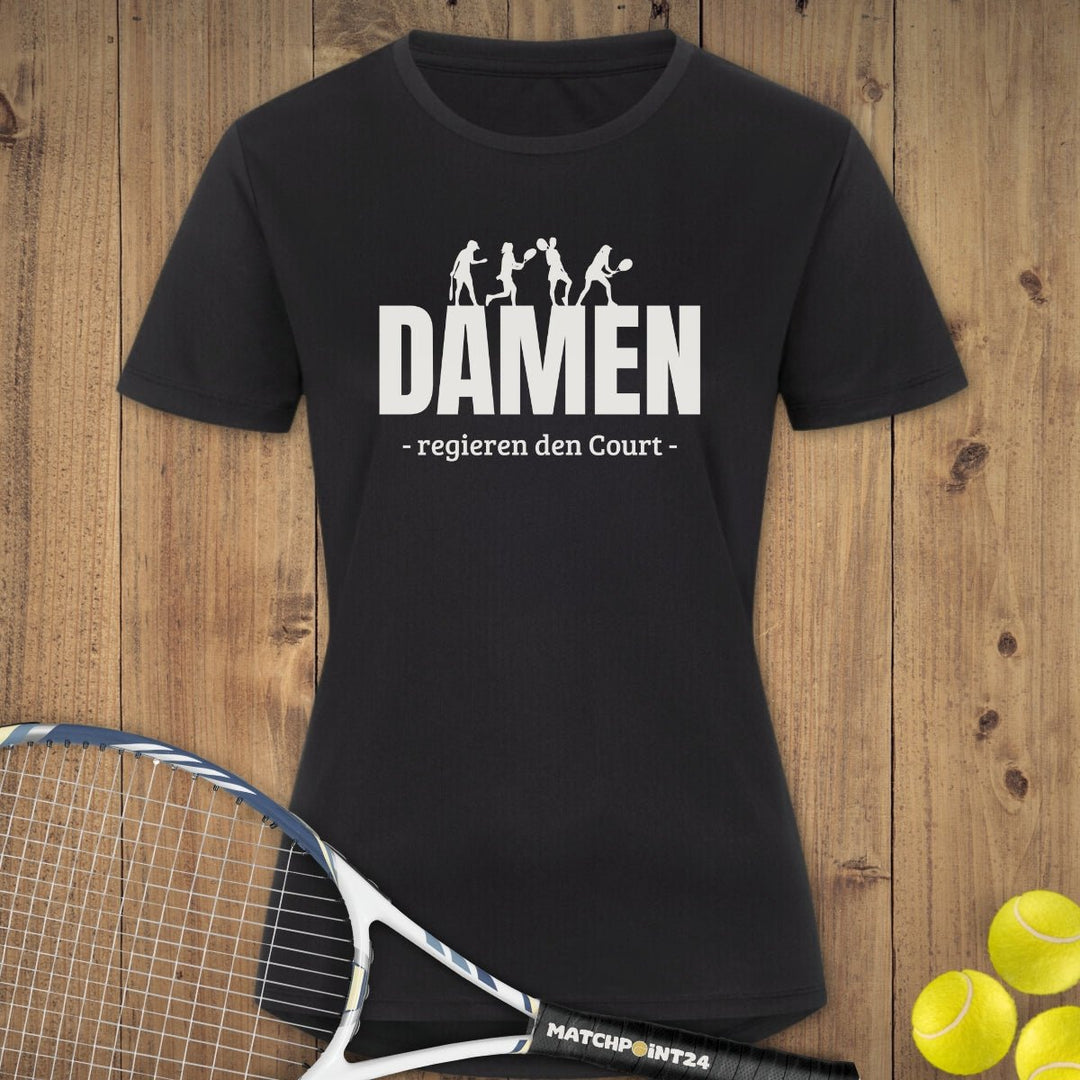 Damen regieren | Damen Sport T-Shirt - Matchpoint24 - Kleidung für Tennisfans