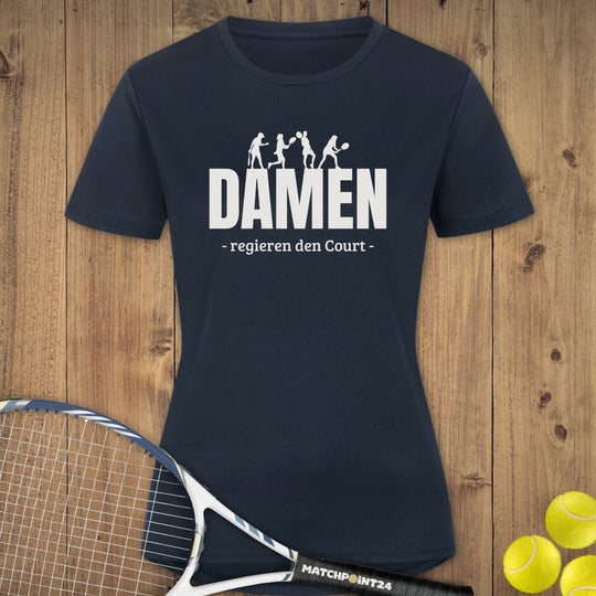 Damen regieren | Damen Sport T-Shirt - Matchpoint24 - Kleidung für Tennisfans