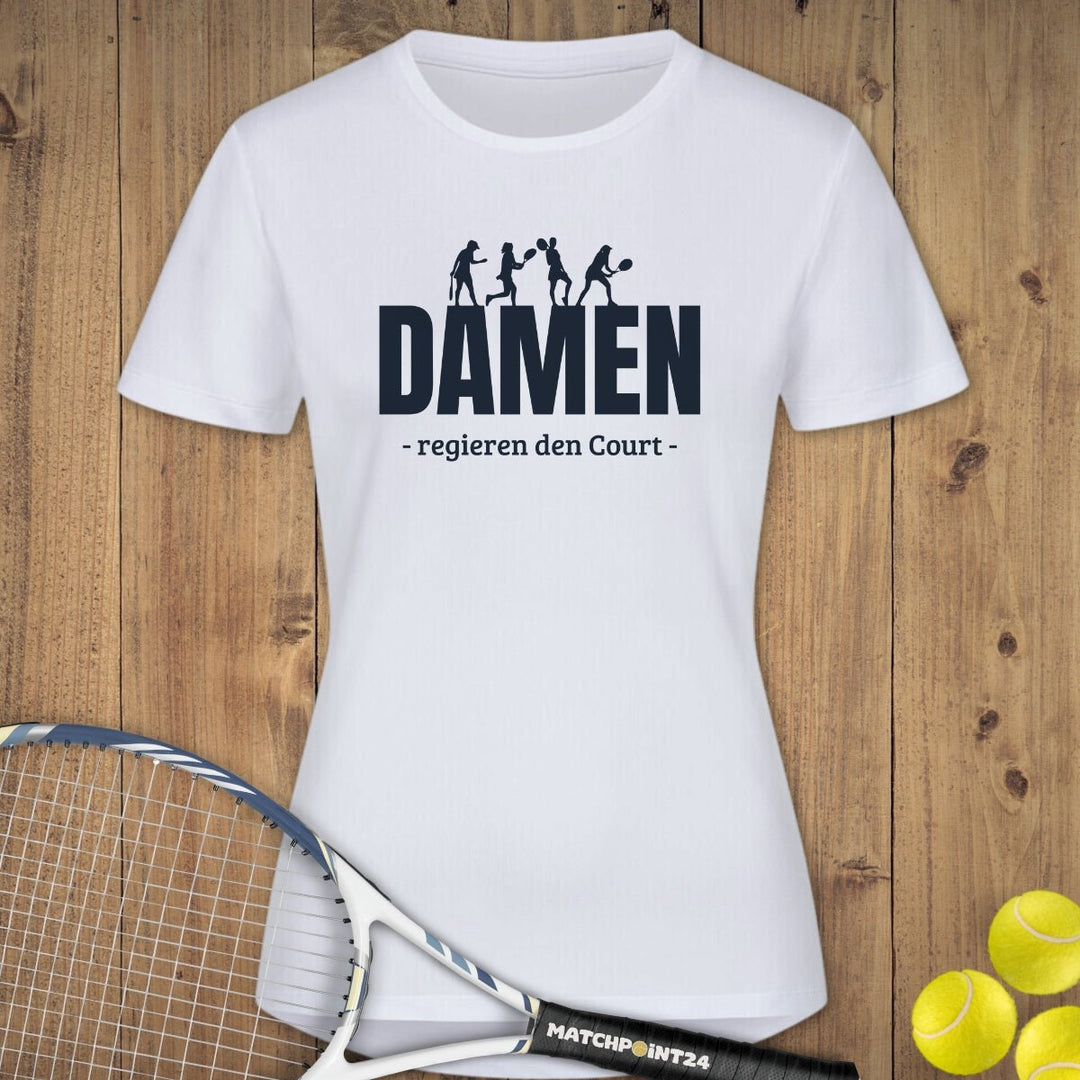 Damen regieren | Damen Sport T-Shirt - Matchpoint24 - Kleidung für Tennisfans