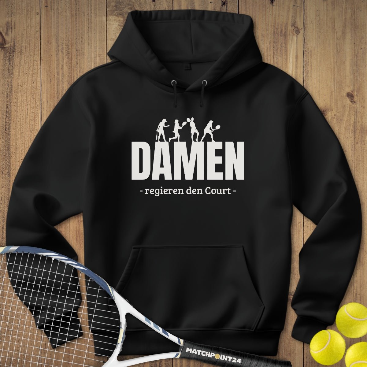 Damen regieren | Hoodie (Unisex) - Matchpoint24 - Kleidung für Tennisfans