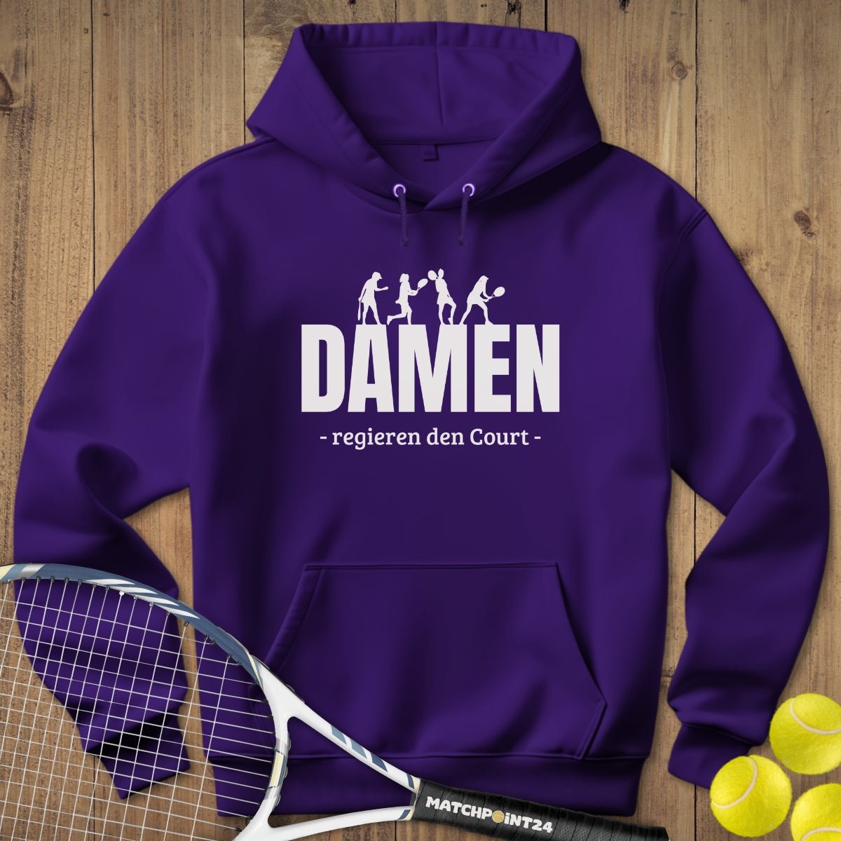 Damen regieren | Hoodie (Unisex) - Matchpoint24 - Kleidung für Tennisfans