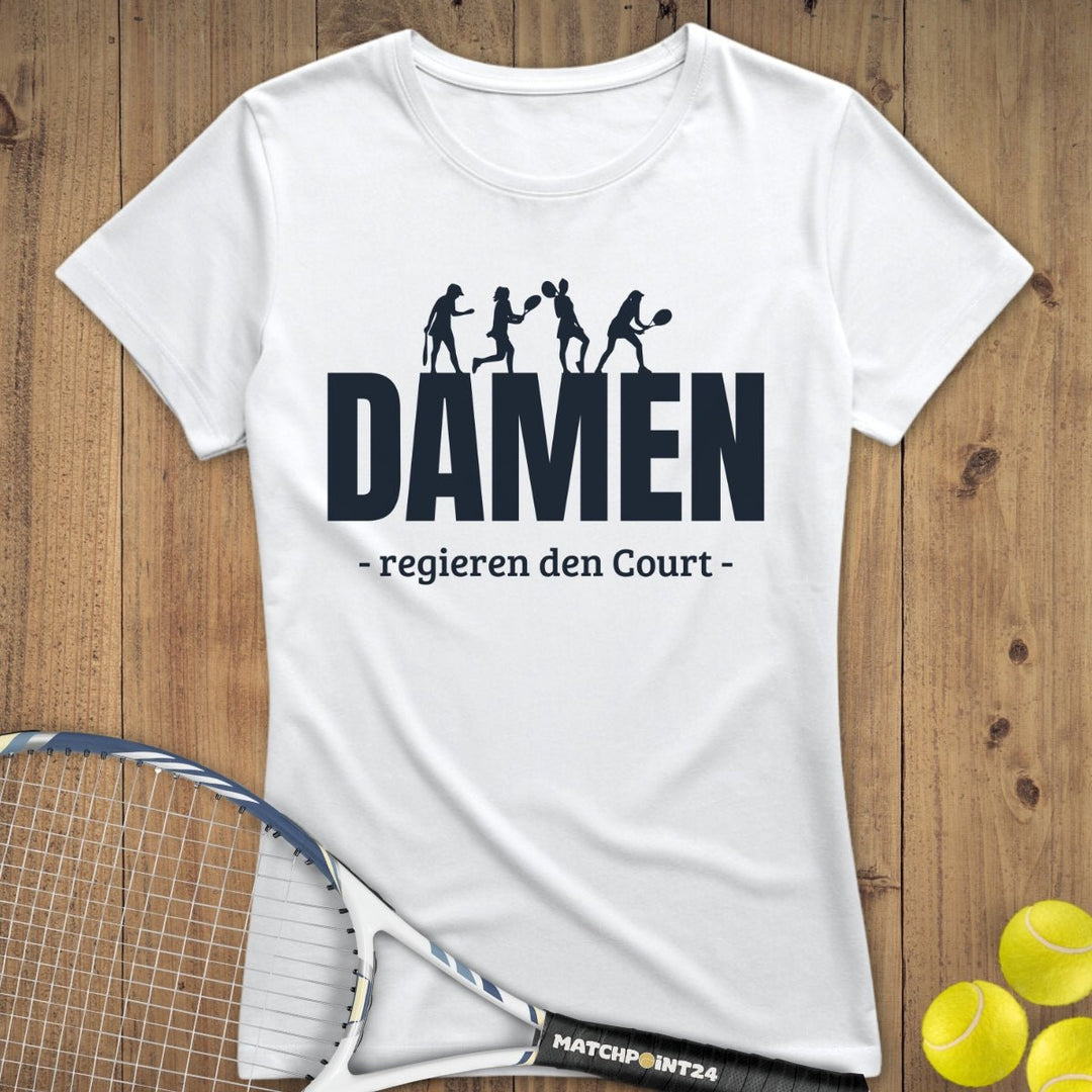 Damen regieren | Premium Damen T-Shirt - Matchpoint24 - Kleidung für Tennisfans