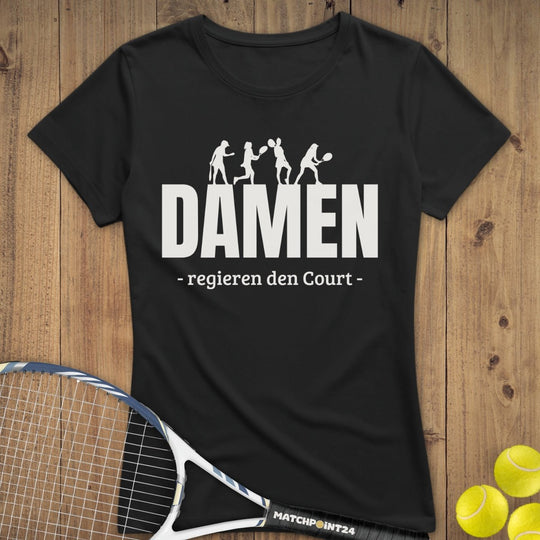 Damen regieren | Premium Damen T-Shirt - Matchpoint24 - Kleidung für Tennisfans