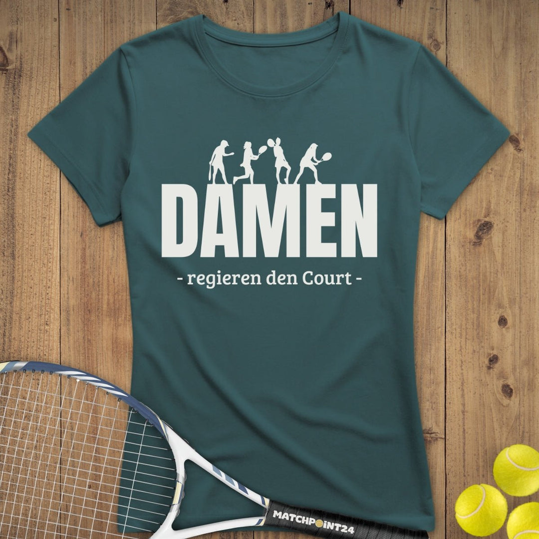 Damen regieren | Premium Damen T-Shirt - Matchpoint24 - Kleidung für Tennisfans