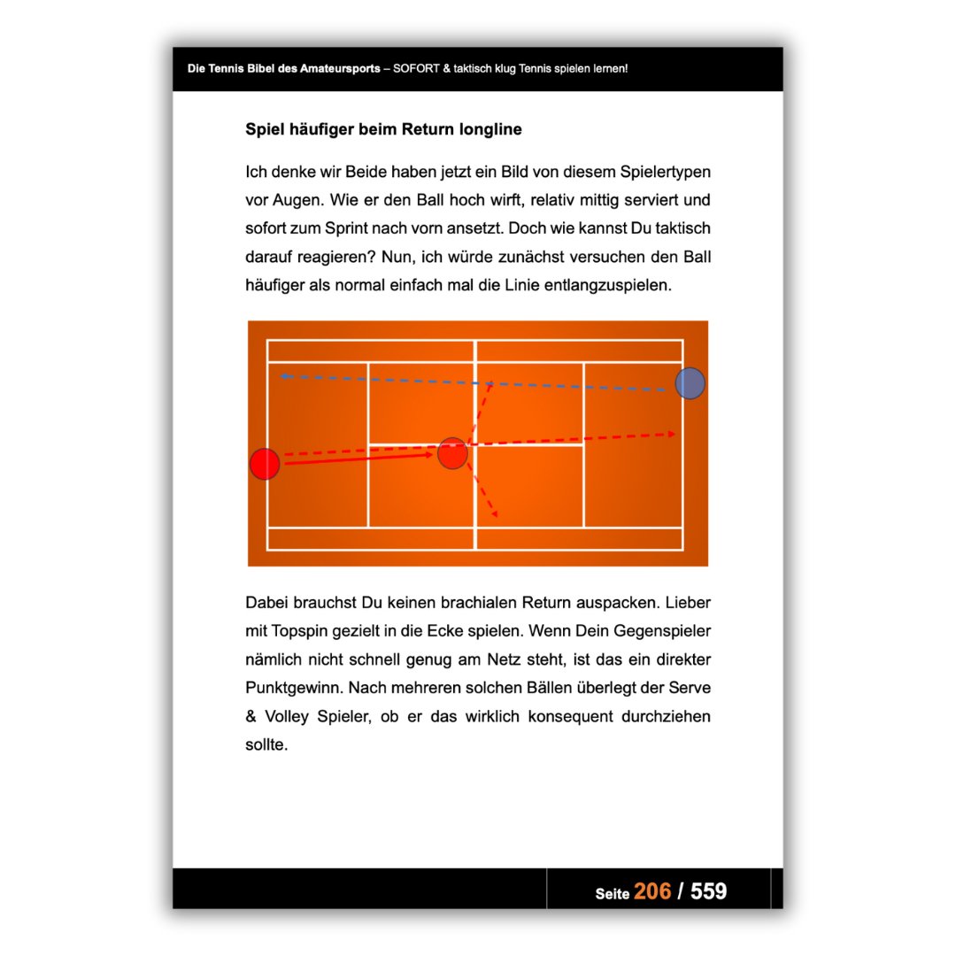 Die Tennis Bibel des Amateursports | E-Book (Geschenk) - Matchpoint24 - Kleidung für Tennisfans