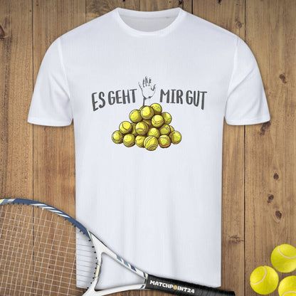 Es geht mir gut | Herren Sport T-Shirt - Matchpoint24 - Kleidung für Tennisfans