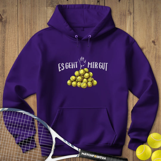 Es geht mir gut | Hoodie (Unisex) - Matchpoint24 - Kleidung für Tennisfans