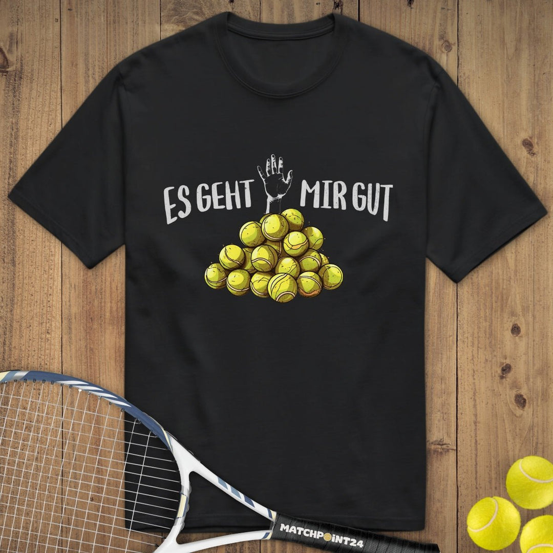 Es geht mir gut | Premium Herren T-Shirt - Matchpoint24 - Kleidung für Tennisfans