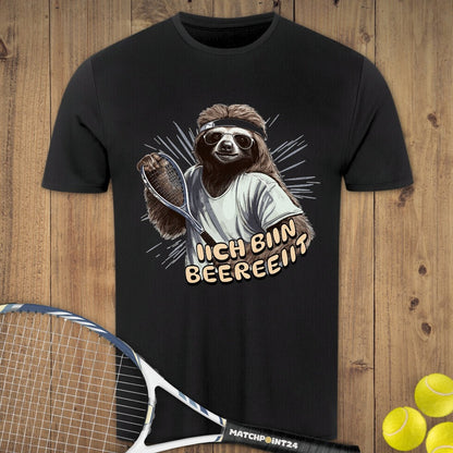 Faultier bereit | Herren Sport T-Shirt - Matchpoint24 - Kleidung für Tennisfans