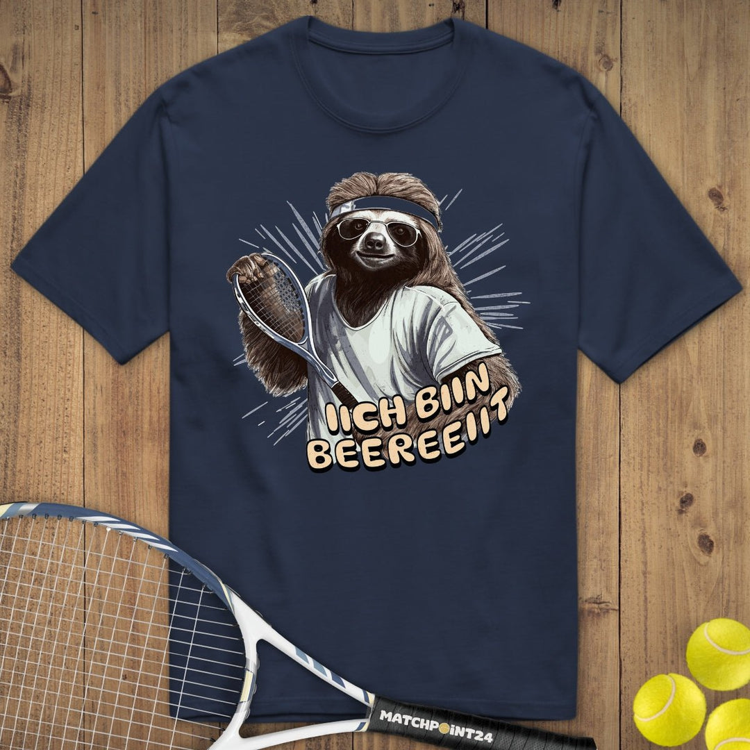 Faultier bereit | Premium Herren T-Shirt - Matchpoint24 - Kleidung für Tennisfans