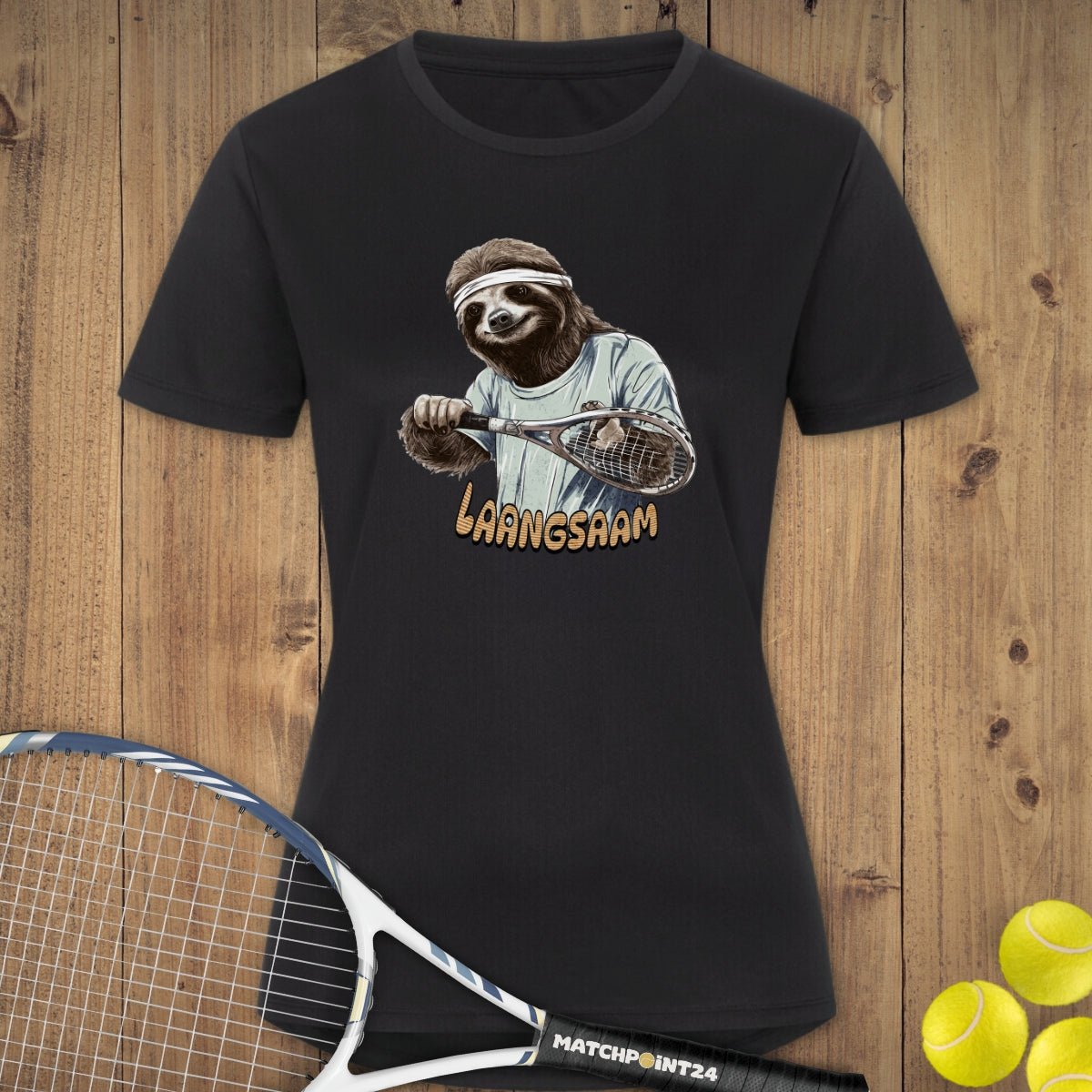 Faultier langsam | Damen Sport T-Shirt - Matchpoint24 - Kleidung für Tennisfans