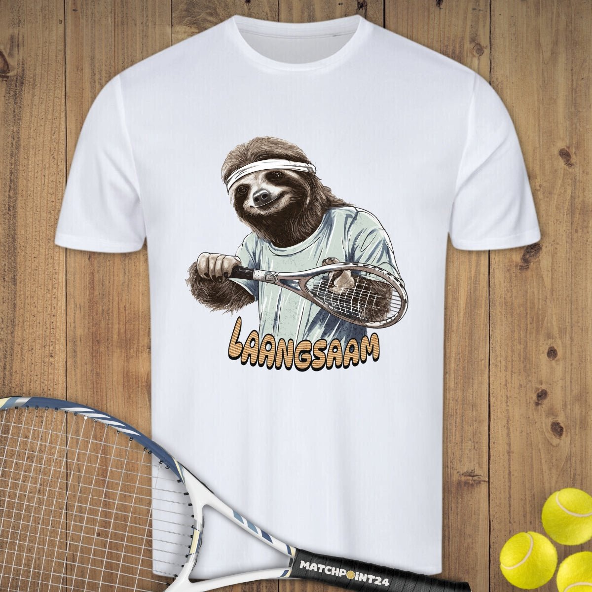 Faultier langsam | Herren Sport T-Shirt - Matchpoint24 - Kleidung für Tennisfans