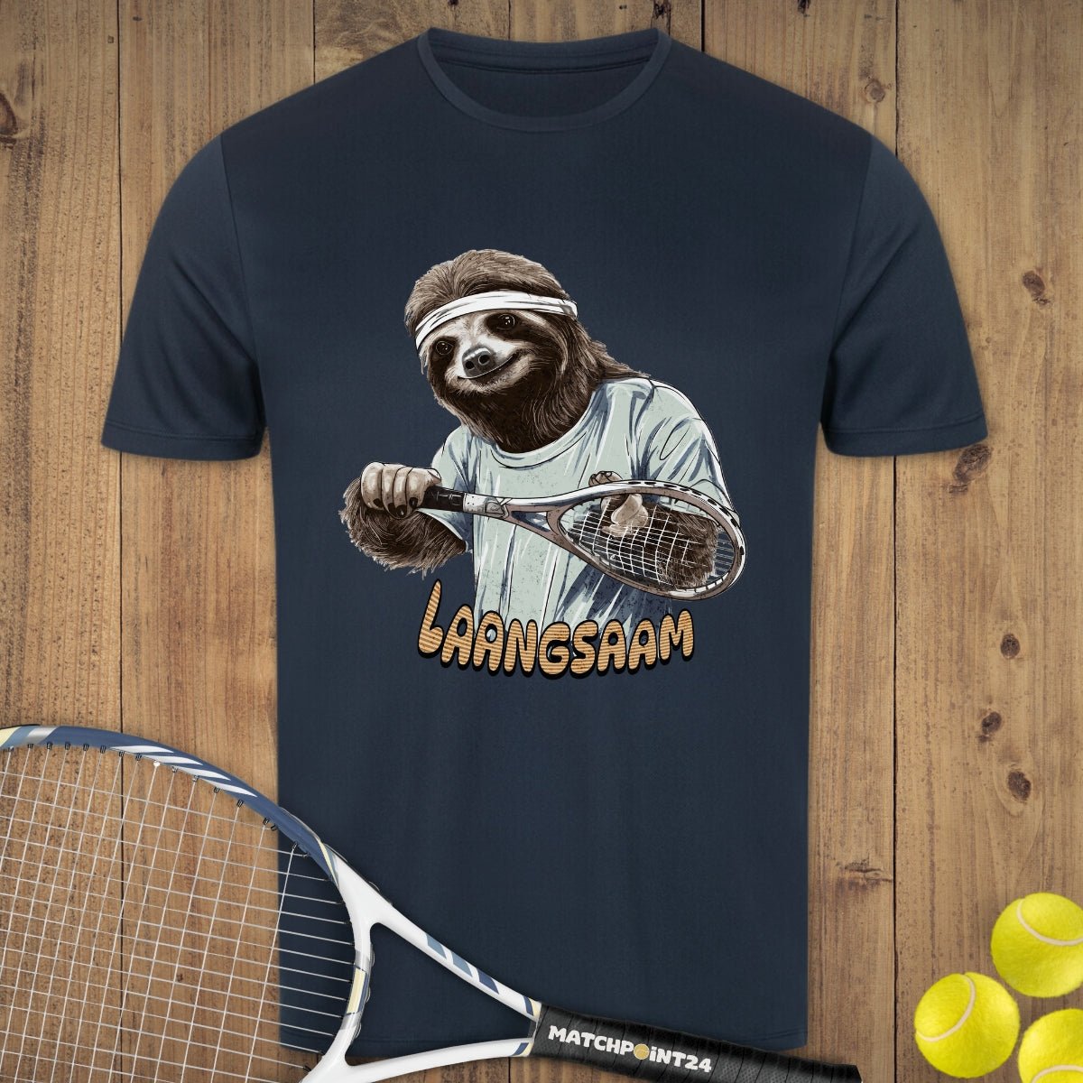 Faultier langsam | Herren Sport T-Shirt - Matchpoint24 - Kleidung für Tennisfans