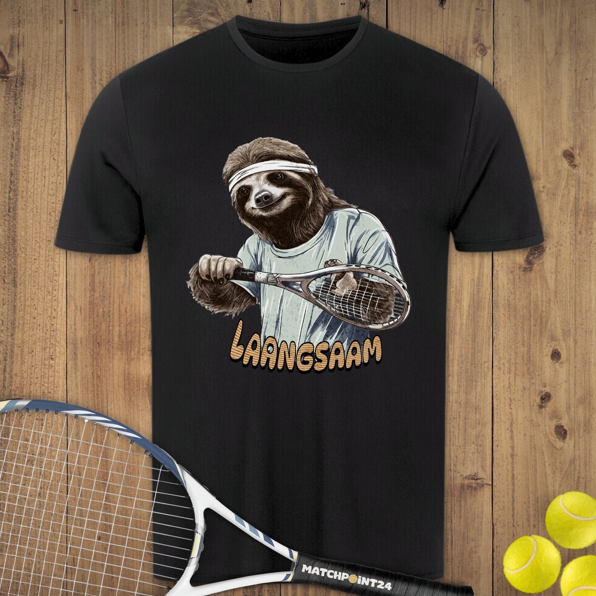 Faultier langsam | Herren Sport T-Shirt - Matchpoint24 - Kleidung für Tennisfans