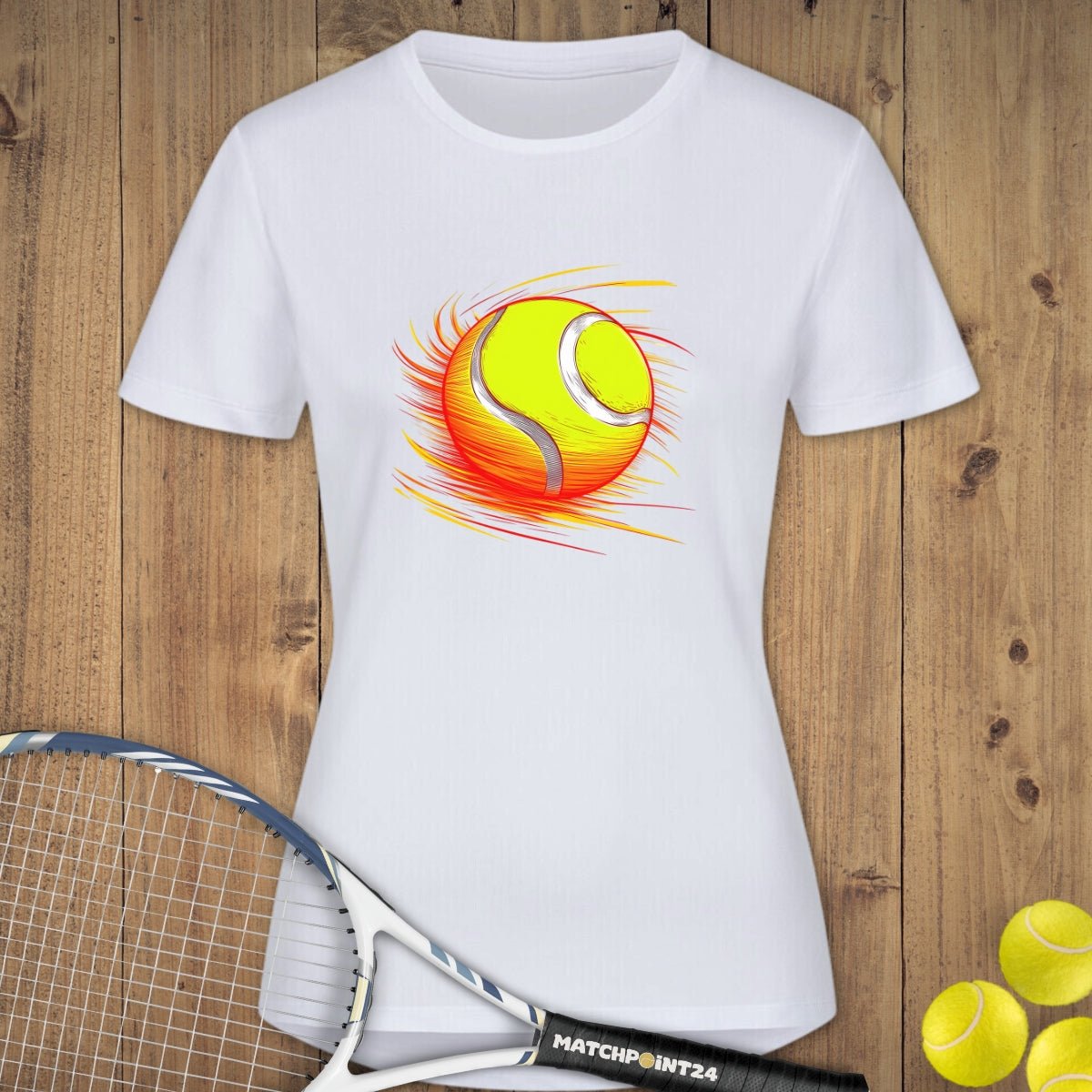 Feuerball | Damen Sport T-Shirt - Matchpoint24 - Kleidung für Tennisfans