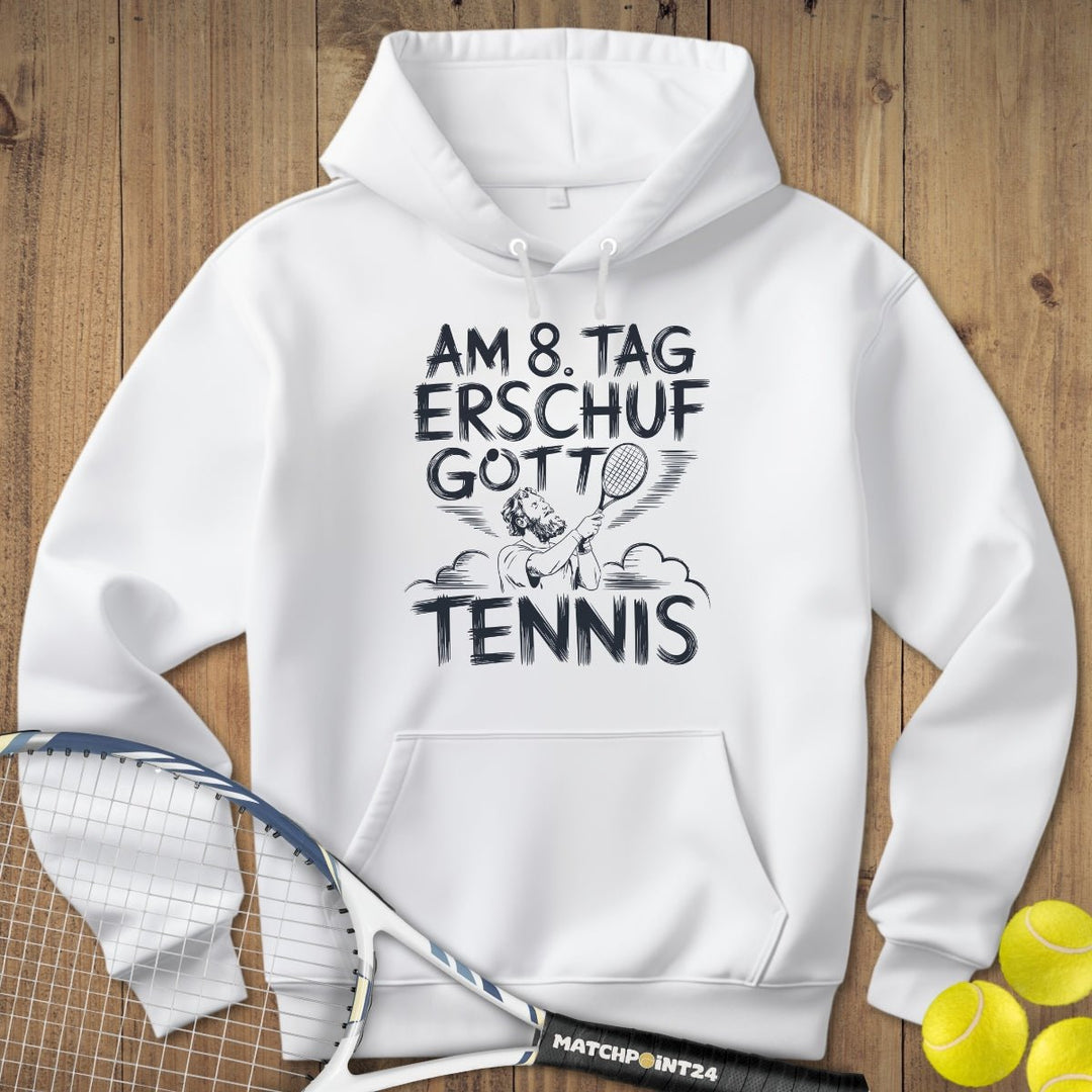 Gott an Tag 8 | Hoodie (Unisex) - Matchpoint24 - Kleidung für Tennisfans