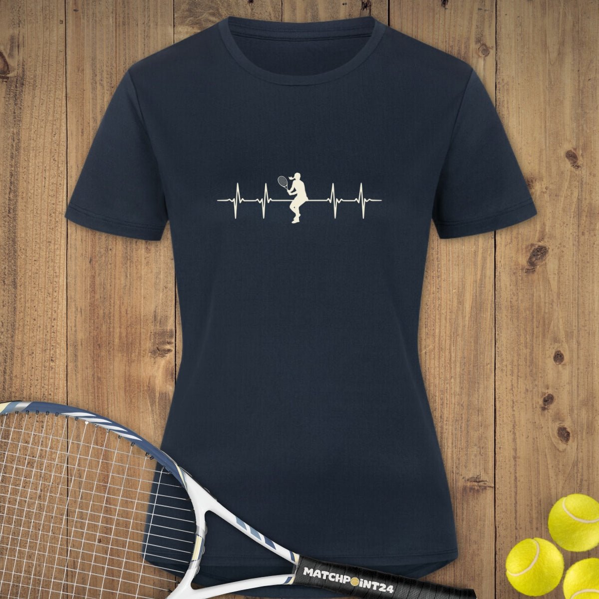 Herzschlag | Damen Sport T-Shirt - Matchpoint24 - Kleidung für Tennisfans