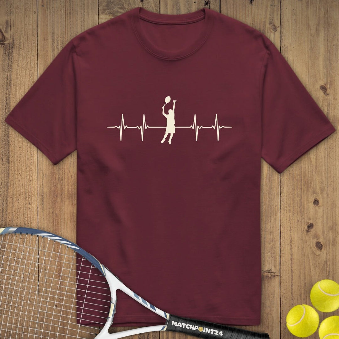 Herzschlag Mann | Premium Herren T-Shirt - Matchpoint24 - Kleidung für Tennisfans