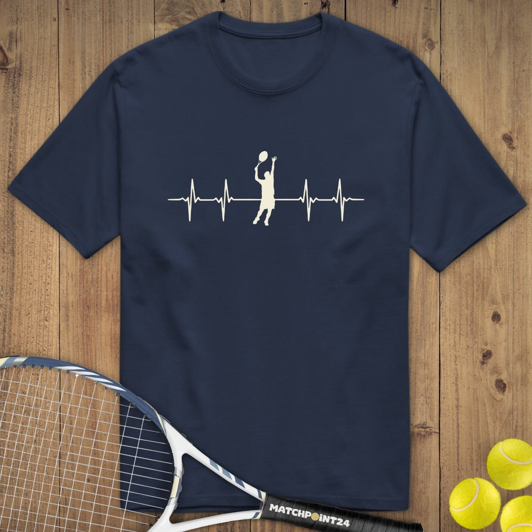 Herzschlag Mann | Premium Herren T-Shirt - Matchpoint24 - Kleidung für Tennisfans