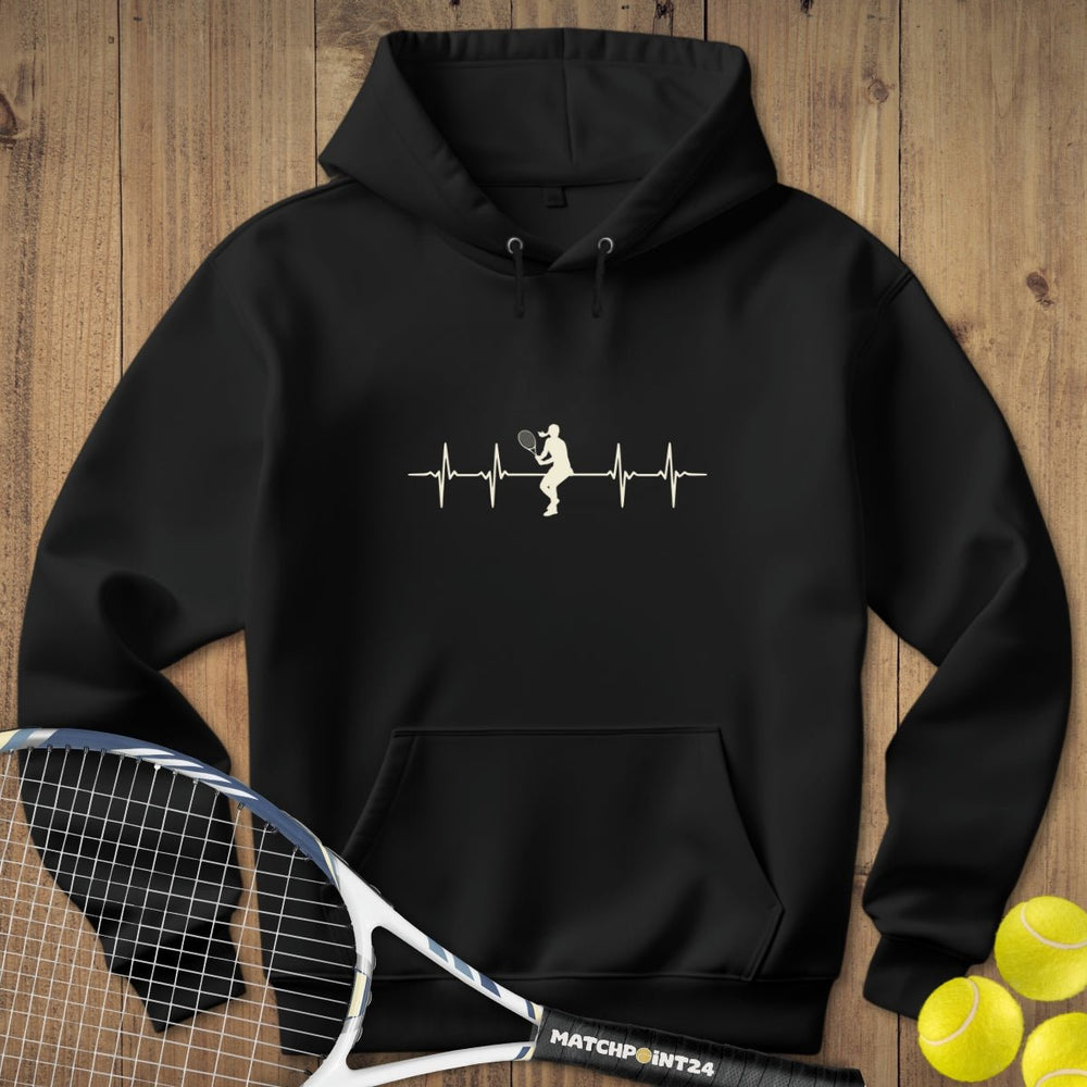 Herzschlag Tennisfrau | Hoodie (Unisex) - Matchpoint24 - Kleidung für Tennisfans