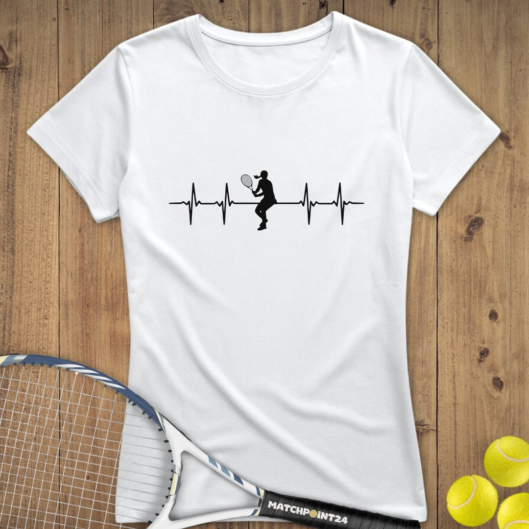 Herzschlag Tennisfrau | Premium Damen T-Shirt - Matchpoint24 - Kleidung für Tennisfans