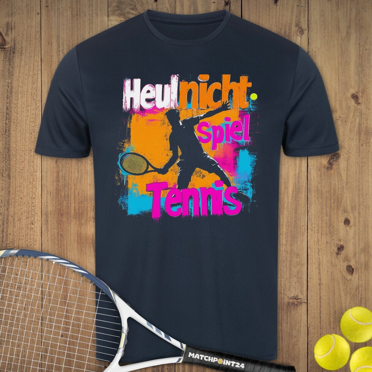 Heul nicht Neon | Herren Sport T-Shirt - Matchpoint24 - Kleidung für Tennisfans