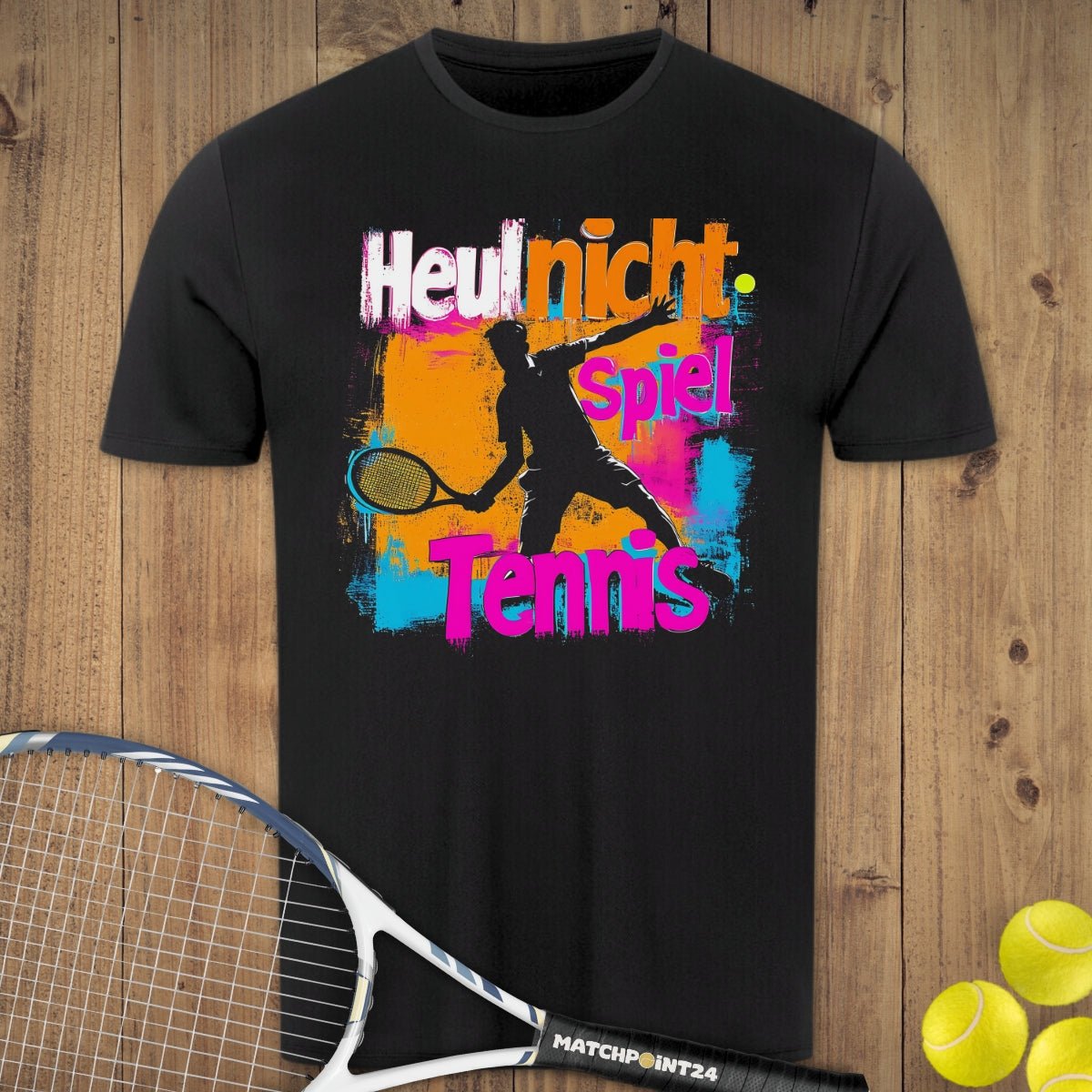 Heul nicht Neon | Herren Sport T-Shirt - Matchpoint24 - Kleidung für Tennisfans