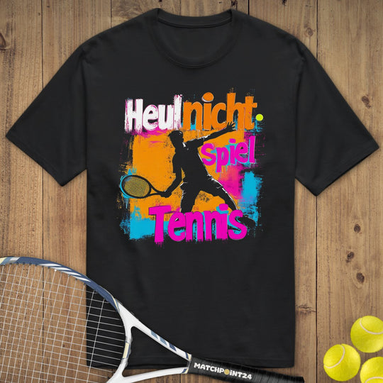 Heul nicht Neon | Premium Herren T-Shirt - Matchpoint24 - Kleidung für Tennisfans