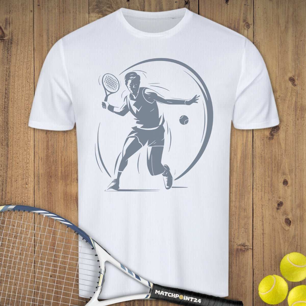 Hit it Mann | Herren Sport T-Shirt - Matchpoint24 - Kleidung für Tennisfans