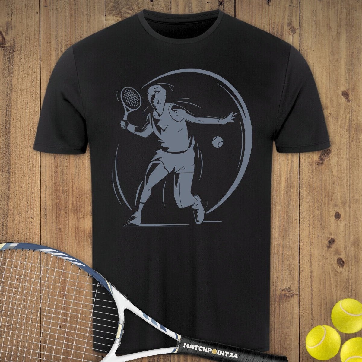 Hit it Mann | Herren Sport T-Shirt - Matchpoint24 - Kleidung für Tennisfans