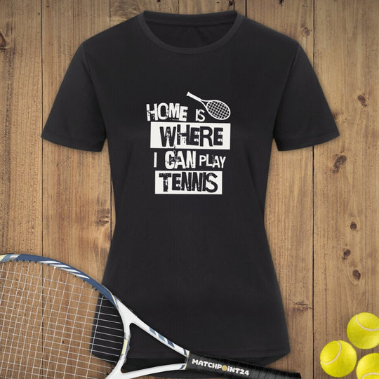 Home Is | Damen Sport T-Shirt - Matchpoint24 - Kleidung für Tennisfans