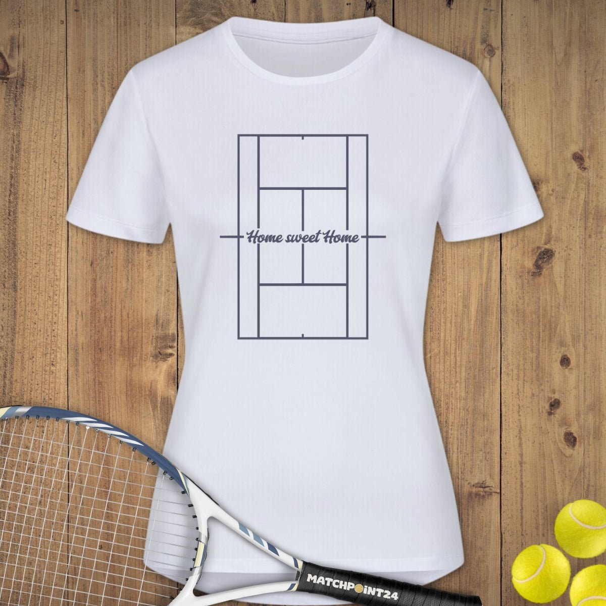 Home sweet home | Damen Sport T-Shirt - Matchpoint24 - Kleidung für Tennisfans