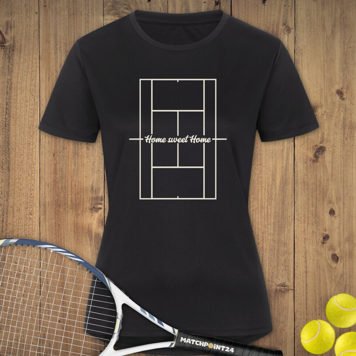 Home sweet home | Damen Sport T-Shirt - Matchpoint24 - Kleidung für Tennisfans