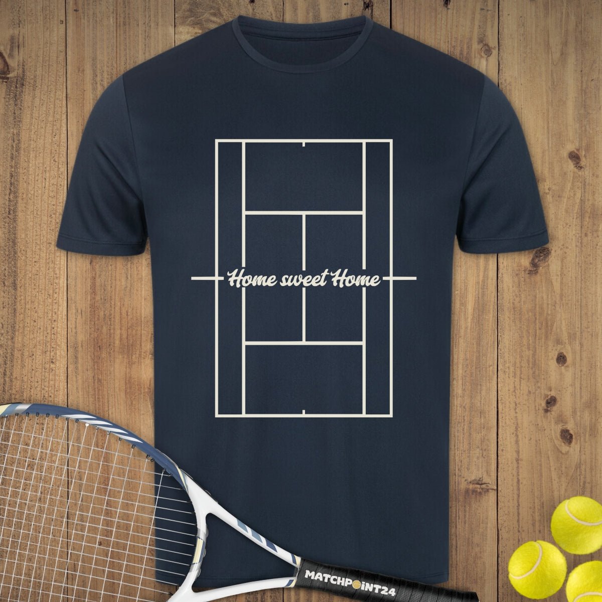 Home sweet home | Herren Sport T-Shirt - Matchpoint24 - Kleidung für Tennisfans