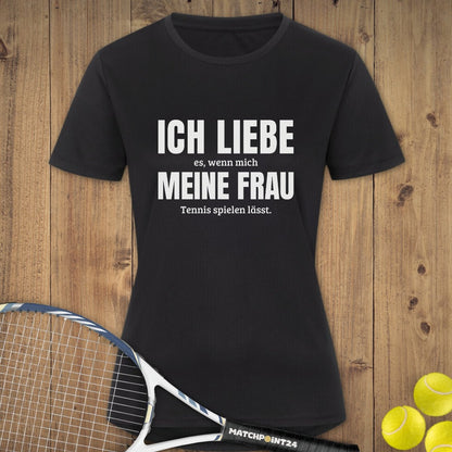 Ich liebe meine Frau | Damen Sport T-Shirt - Matchpoint24 - Kleidung für Tennisfans