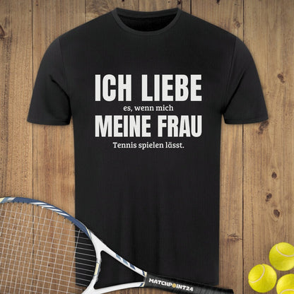 Ich liebe meine Frau | Herren Sport T-Shirt - Matchpoint24 - Kleidung für Tennisfans