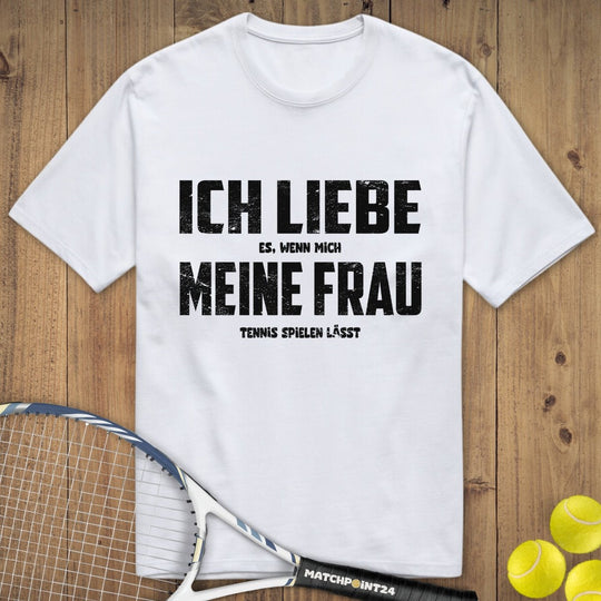 Ich liebe meine Frau | Premium Herren T-Shirt - Matchpoint24 - Kleidung für Tennisfans